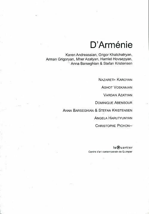 Livrenpoche : D'Arménie - Collectif - Livre