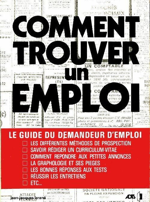 Livrenpoche : Comment trouver un emploi - Jean-Jacques Larané - Livre
