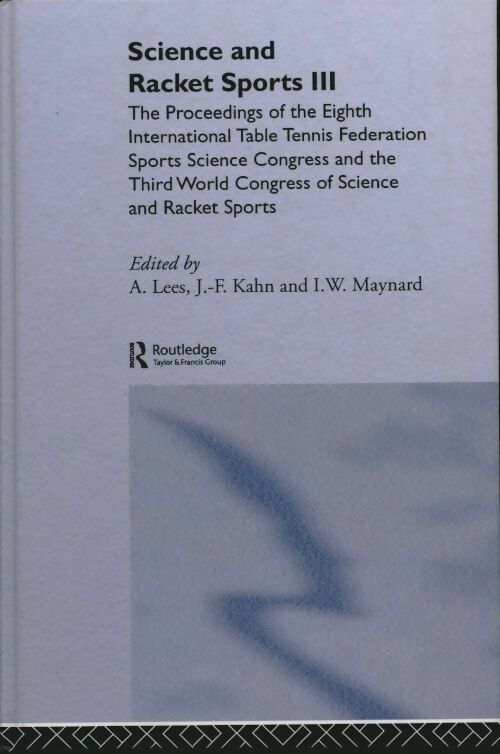 Livrenpoche : Science and Racket Sports III - A. Lees - Livre