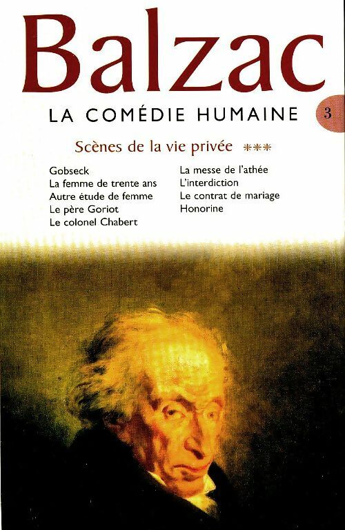 Livrenpoche : La comédie humaine : Scènes de la vie privée Tome III - Honoré De Balzac - Livre