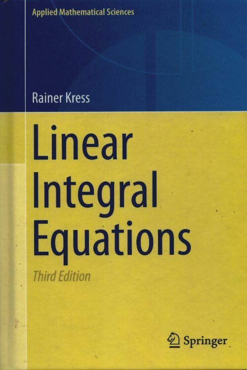 Livrenpoche : Linear intégral equations - Rainer Kress - Livre