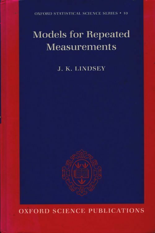 Livrenpoche : Models for repeated measurements - James K. Lindsey - Livre