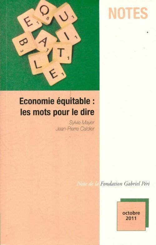 Livrenpoche : Economie équitable : Les mots pour le dire - Sylvie Mayer - Livre