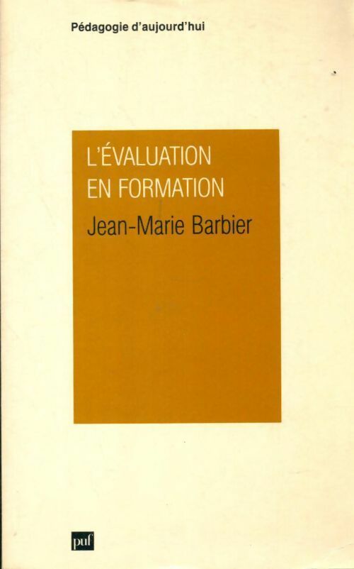 Livrenpoche : L'Évaluation en formation - Barbier Jean-Marie - Livre