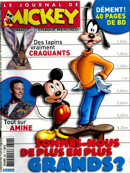 Livrenpoche : Le journal de Mickey n°2802 : Sommes-nous de plus en plus grands ? - Collectif - Livre