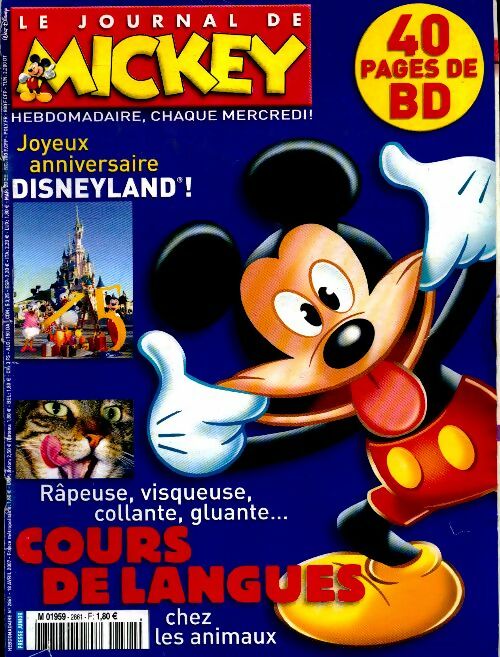 Livrenpoche : Le journal de Mickey n°2861 : Cours de langues chez les animaux - Collectif - Livre