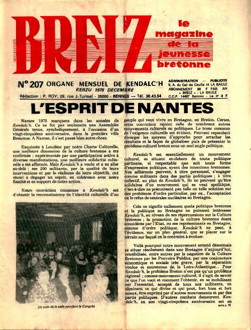 Livrenpoche : Breiz, le magazine de la jeunesse n°207 - Collectif - Livre