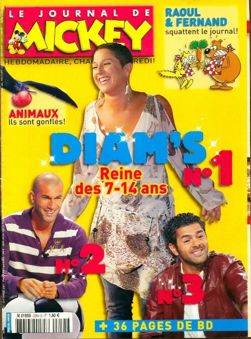 Livrenpoche : Le journal de Mickey n°2854 : Diam's reine des 7-14 ans - Collectif - Livre