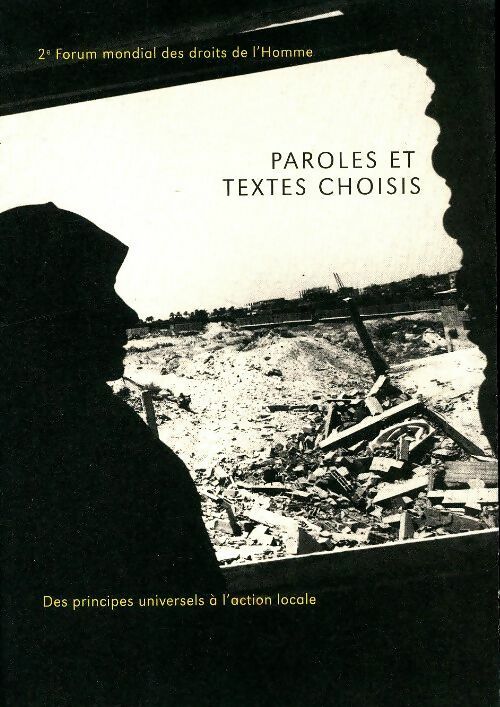 Livrenpoche : Paroles et textes choisis - Collectif - Livre
