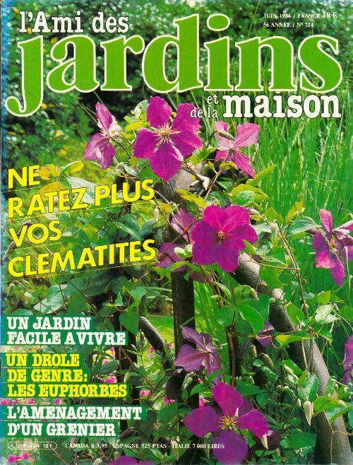 Livrenpoche : L'ami des jardins et de la maison n°724 : Ne ratez plus vos clématites - Collectif - Livre