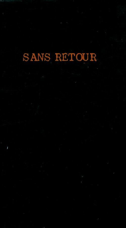Sans retour - Patricia J. MacDonald - Livre