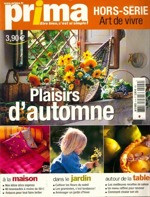 Livrenpoche : Prima hors-série Art de vivre n°4 : Plaisirs d'automne - Collectif - Livre