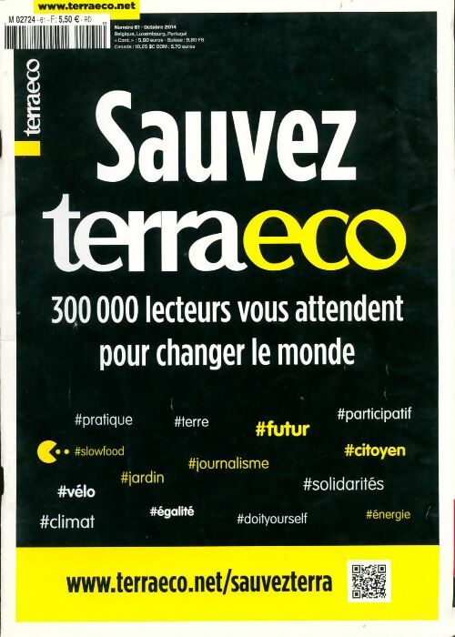 Livrenpoche : Terraeco n°61 : Sauvez Terraeco - Collectif - Livre