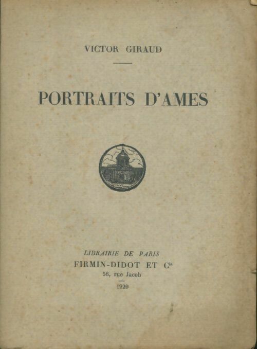 Livrenpoche : Portraits d'âmes - Victor Giraud - Livre