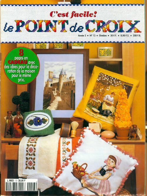 Livrenpoche : C'est facile ! Le point de croix n°13 - Collectif - Livre