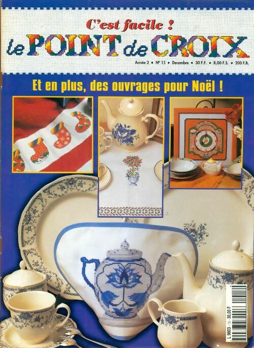 Livrenpoche : C'est facile ! Le point de croix n°15 - Collectif - Livre