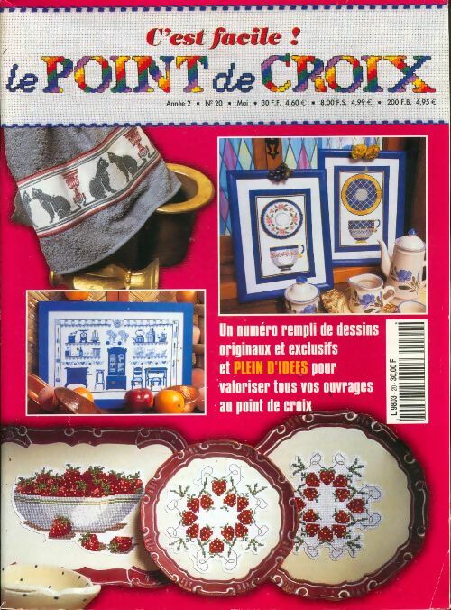Livrenpoche : C'est facile ! Le point de croix n°20 - Collectif - Livre