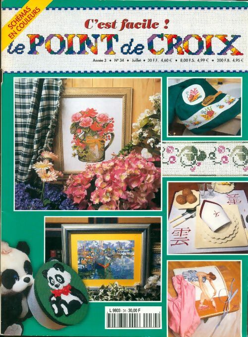 Livrenpoche : C'est facile ! Le point de croix n°34 - Collectif - Livre