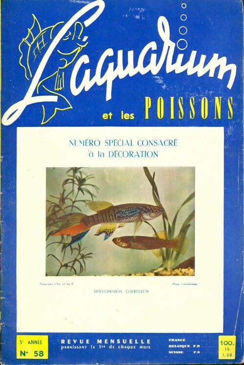 Livrenpoche : L'aquarium et les poissons n°58 5ème année - Collectif - Livre