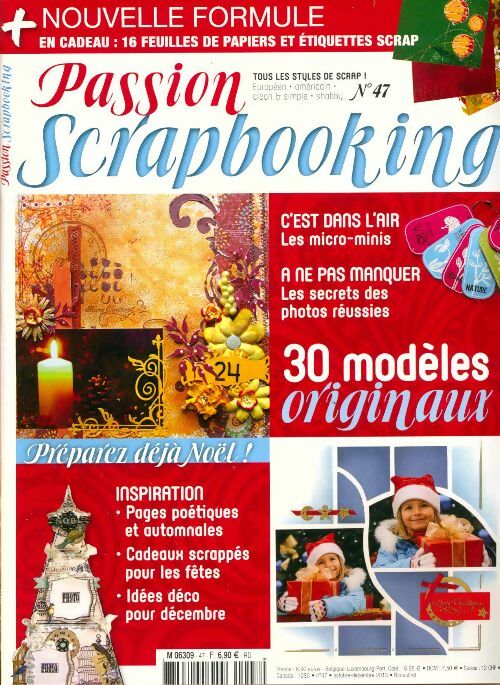 Livrenpoche : Passion scrapbooking n°47 : Préparez déjà Noël - Collectif - Livre