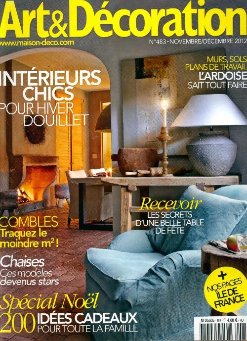 Livrenpoche : Art & Décoration n°483 : Intérieurs chics pour hiver douillet - Collectif - Livre