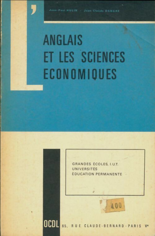Livrenpoche : L'anglais et les sciences économiques - Jean-Paul Hulin - Livre