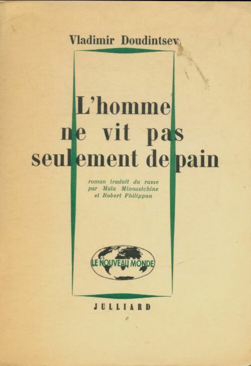 Livrenpoche : L'homme ne vit pas seulement de pain - Vladimir Doudintsev - Livre
