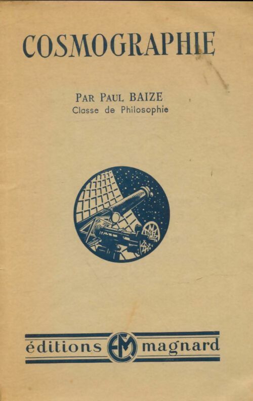 Livrenpoche : Cosmographie - Paul Baize - Livre