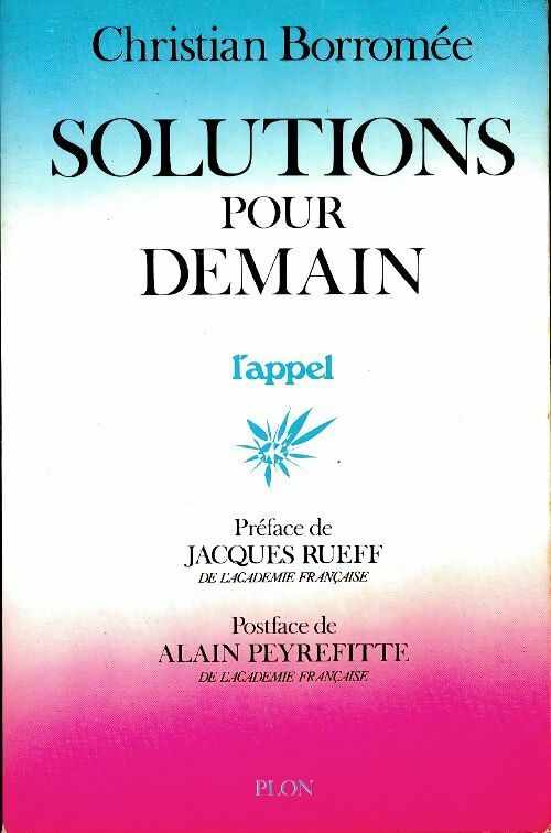 Livrenpoche : Solutions pour demain - Christian Borromée - Livre