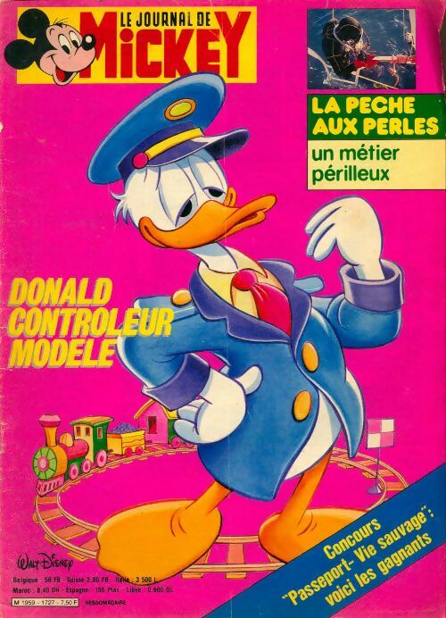 Livrenpoche : Le journal de Mickey n°1727 : Donald contrôleur moderne - Collectif - Livre