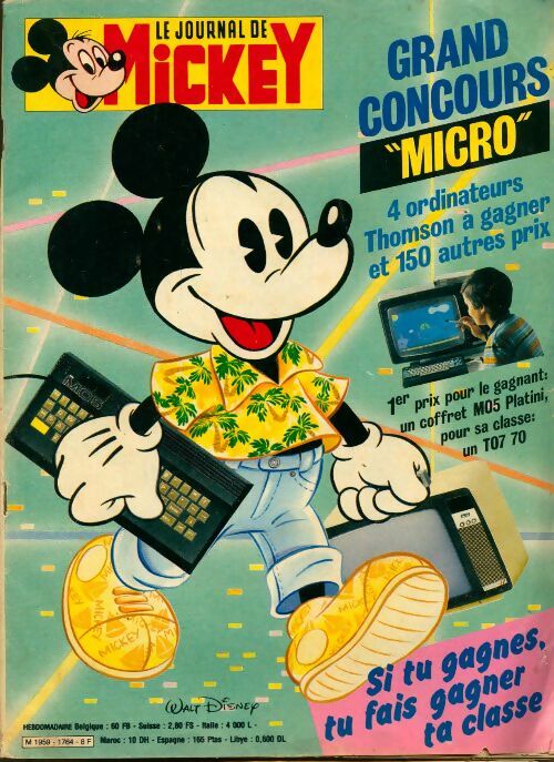 Livrenpoche : Le journal de Mickey n°1764 :  - Collectif - Livre
