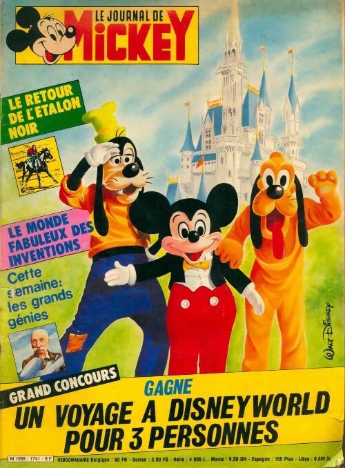Livrenpoche : Le journal de Mickey n°1741 : Le retour de l'étalon noir - Collectif - Livre