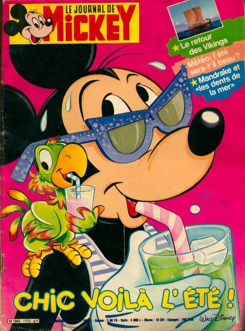 Livrenpoche : Le journal de Mickey n°1773 : Chic, voilà l'été ! - Collectif - Livre