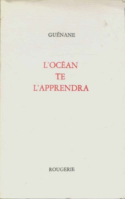 Livrenpoche : L'océan te l'apprendra - Guenane - Livre
