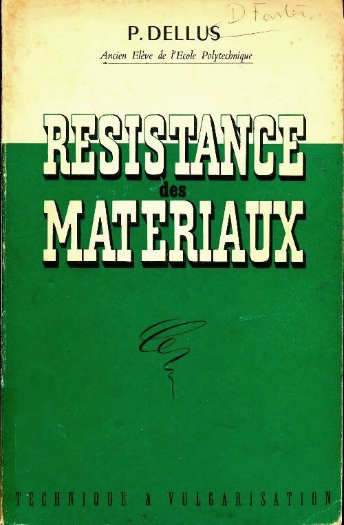 Livrenpoche : Résistance des matériaux - P Dellus - Livre