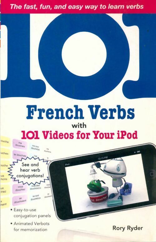 Livrenpoche : 101 french verbs with MP4 video disc - Rory Ryder - Livre