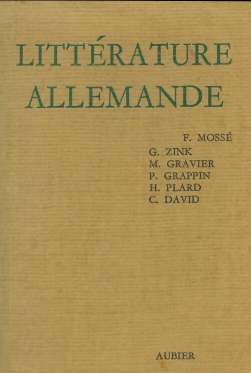 Livrenpoche : Littérature allemande - Collectif - Livre