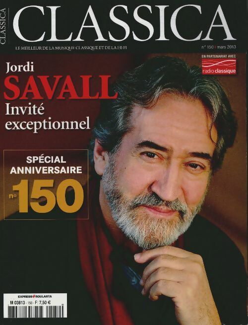 Livrenpoche : Classica n°150 : Jordi Savall - Collectif - Livre