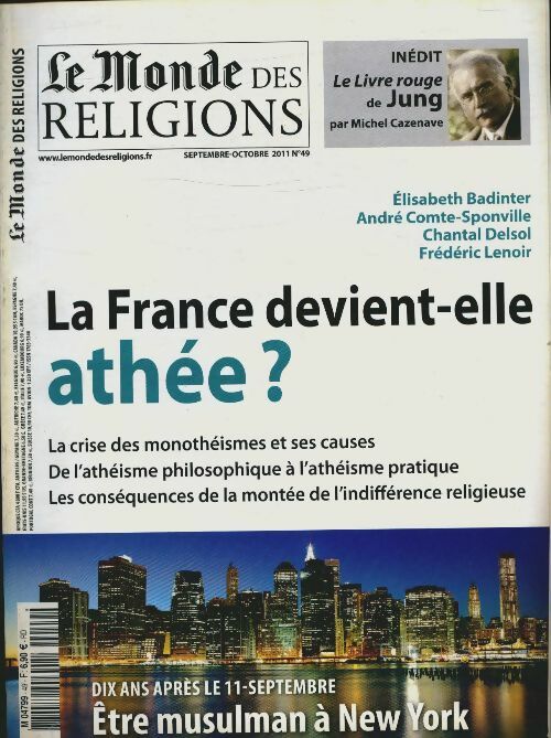 Livrenpoche : Le Monde des religions n°49 : La France devient-elle athée ? - Collectif - Livre