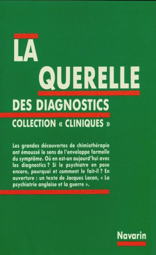 Livrenpoche : La querelle des diagnostics - Collectif - Livre