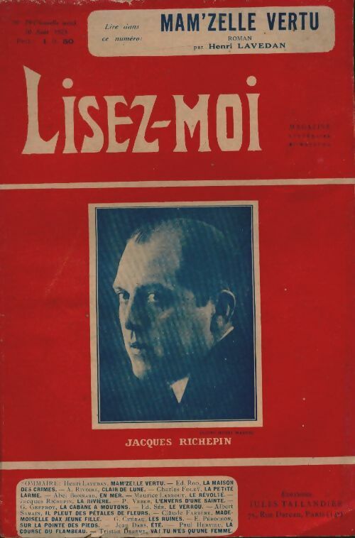 Livrenpoche : Lisez-moi (nouvelle série) n°79 : Mam'zelle Vertu - Collectif - Livre