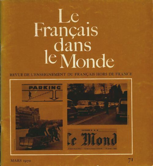 Livrenpoche : Le français dans le monde n°71 - Collectif - Livre