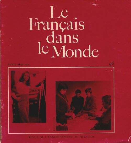 Livrenpoche : Le français dans le monde n°96 - Collectif - Livre