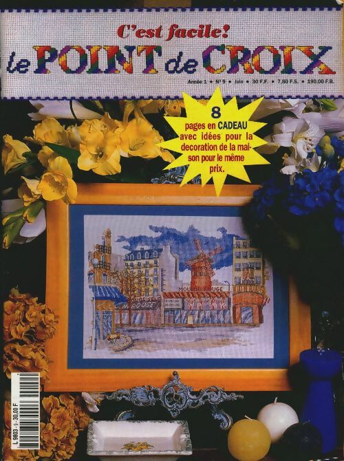 Livrenpoche : C'est facile ! Le point de croix n°9 - Collectif - Livre