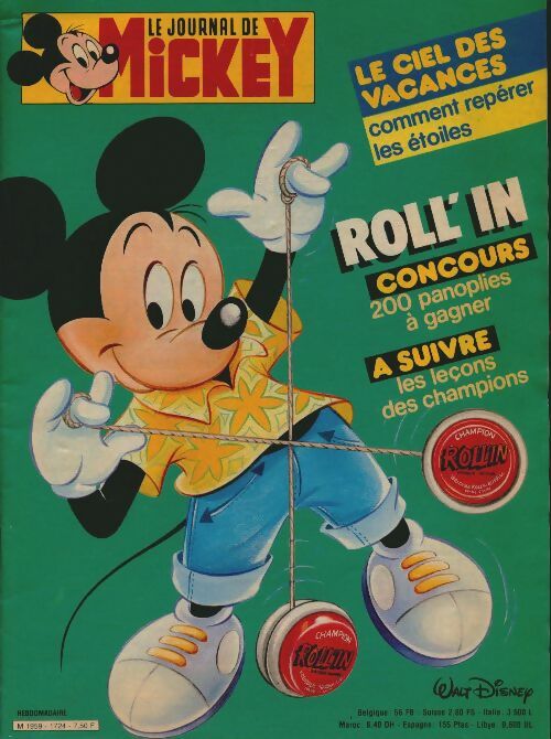 Livrenpoche : Le journal de Mickey n°1724 : Le ciel des vacances - Collectif - Livre
