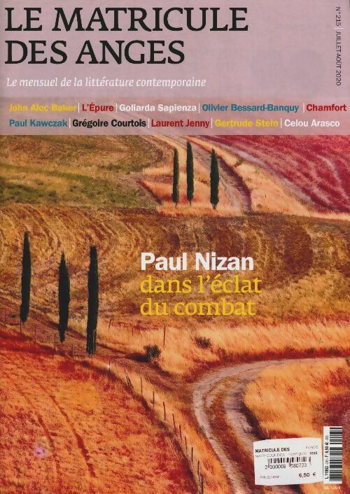 Livrenpoche : Le matricule des anges n°215 : Paul Nizan - Collectif - Livre