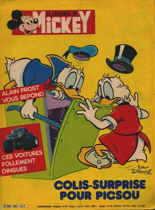 Livrenpoche : Le journal de Mickey n°1682 : Colis surprise pour Picsou - Collectif - Livre