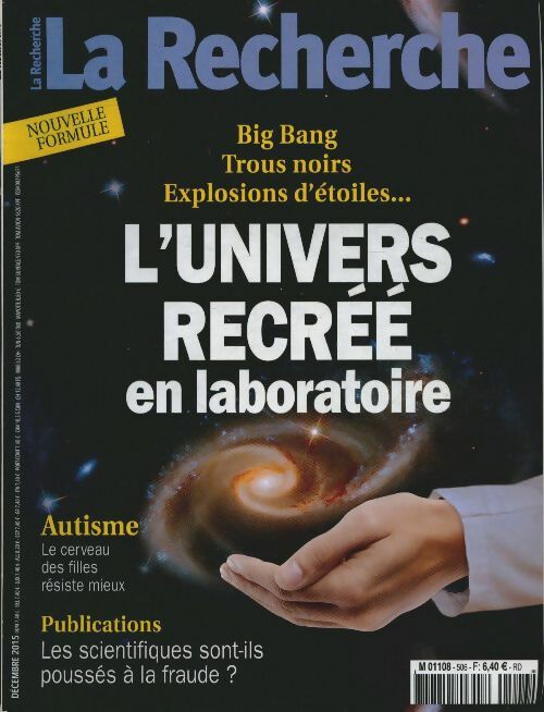 Livrenpoche : La recherche n°506 : L'univers recréé en laboratoire - Collectif - Livre