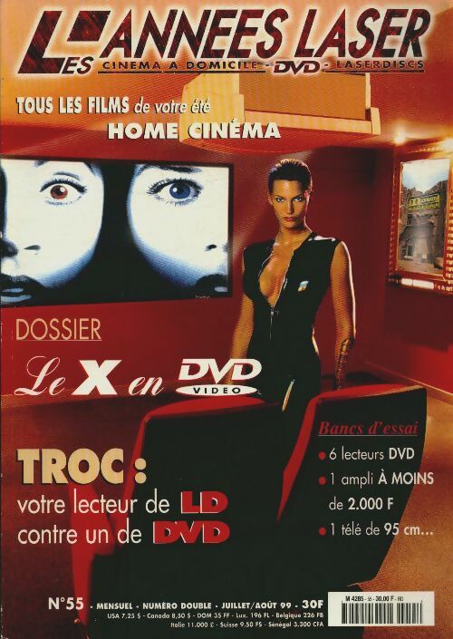 Livrenpoche : Les Années Laser  n°55 : Le X en DVD - Collectif - Livre