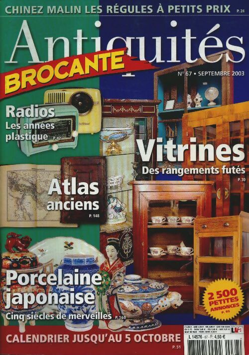 Livrenpoche : Antiquités Brocante n°67 : Vitrines, des rangements futés - Collectif - Livre